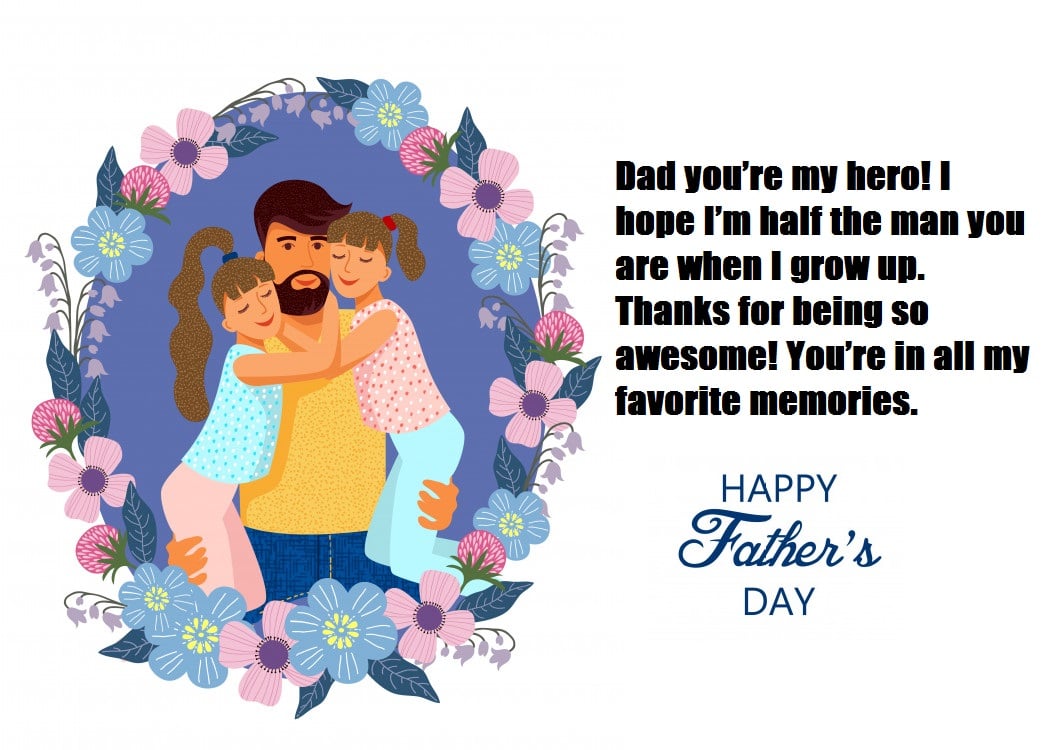 Happy Father's Day E-cards Sayings Quotes