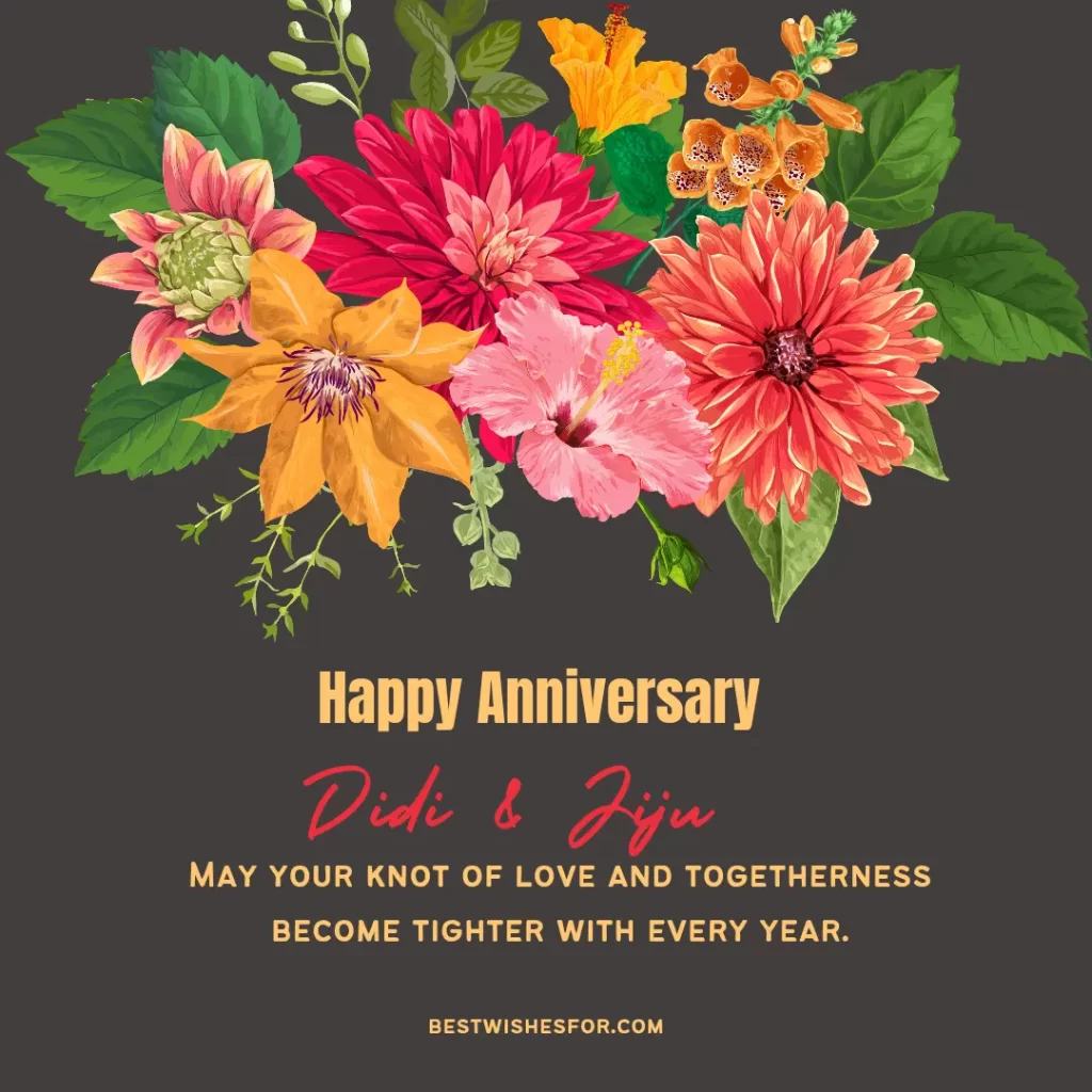 Happy Anniversary Didi and Jiju