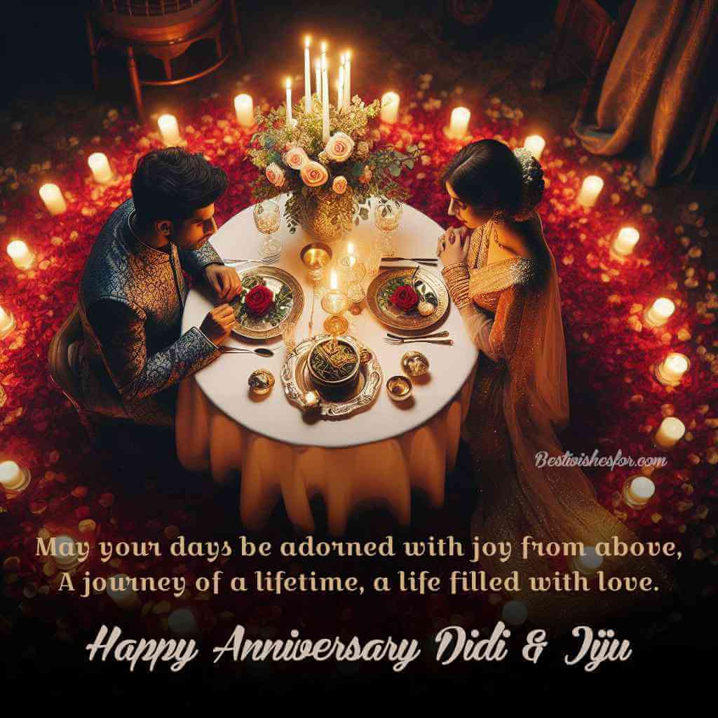 Happy Anniversary to Didi and Jiju Short Wishes