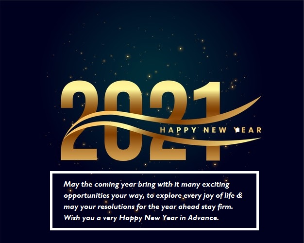 Happy New Year 2021 in Advance