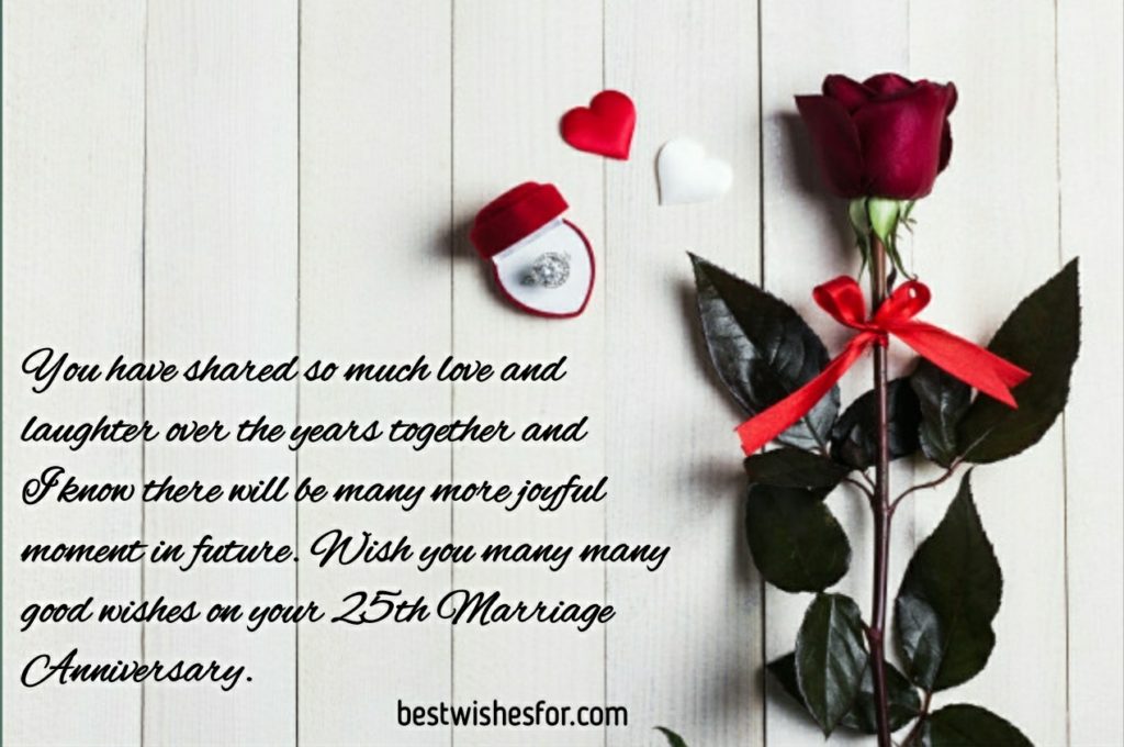 25th Marriage Anniversary Wishes Messages Sayings