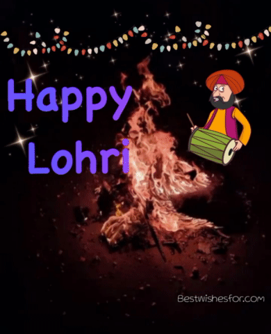 Happy Lohri Gif Wishes Images