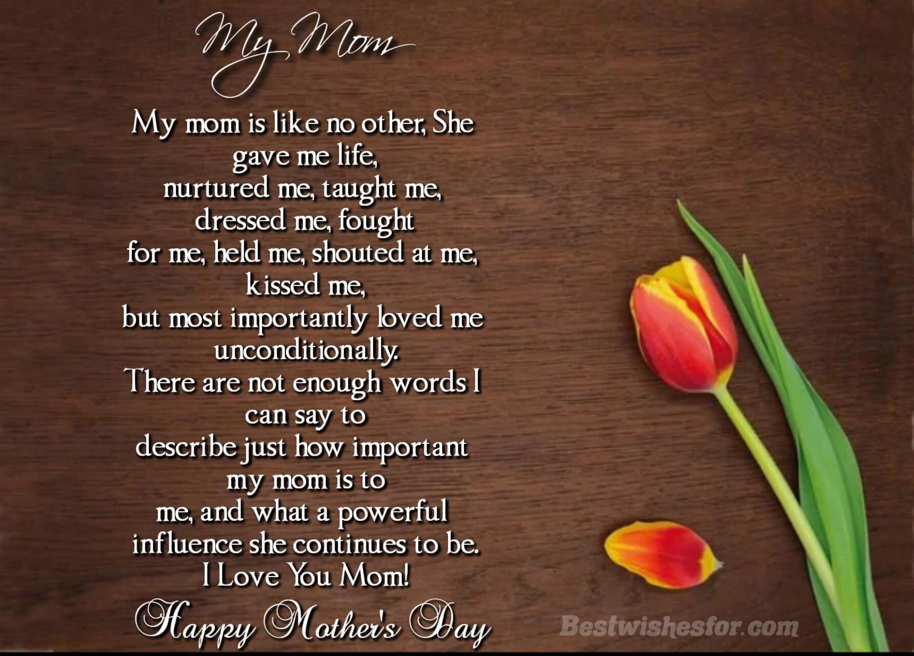 Happy Mother’s Day 2022 Beautiful Poems Images | Best Wishes