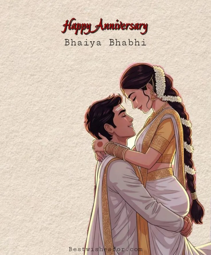 Unique Wishes for Bhaiya and Bhabhi Anniversary