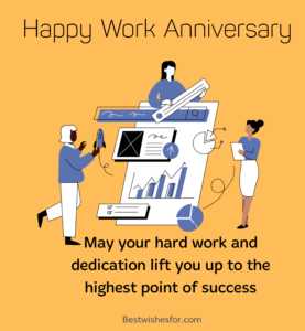 Happy Work Anniversary Messages | Best Wishes