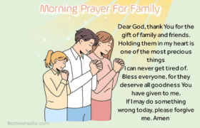 Good Morning Prayer For Family