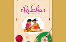 Happy Rakshabandhan Greeting Card