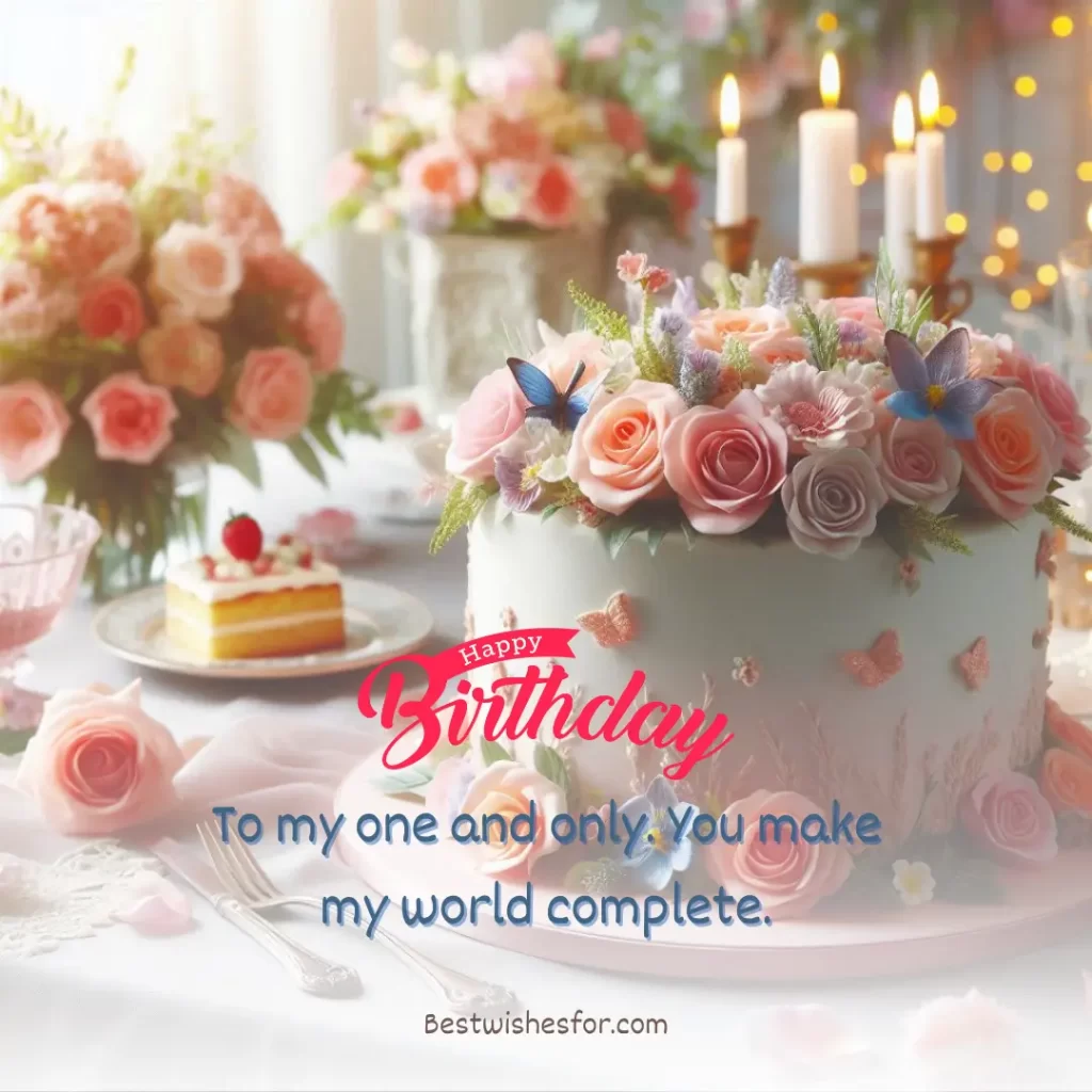 Love Romantic Happy Birthday Cake Images