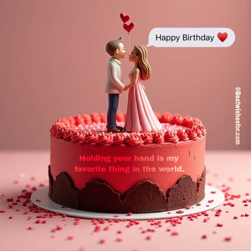 Romantic Birthday Cake For Lover