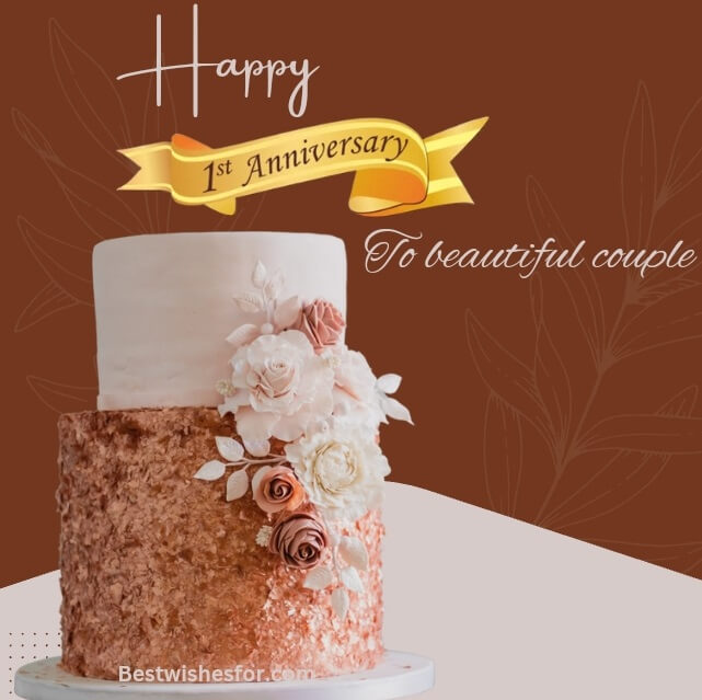 1st Wedding Anniversary Cake