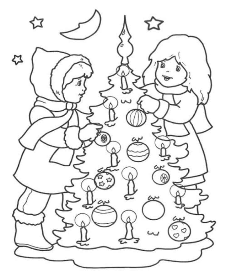 Christmas Coloring Drawing