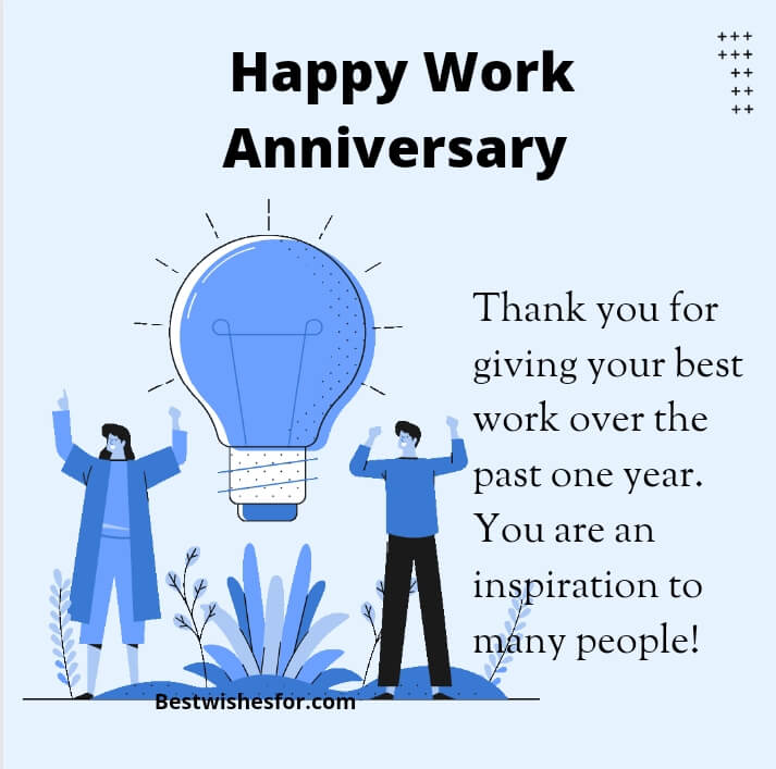 Happy 1 Year Work Anniversary | Best Wishes