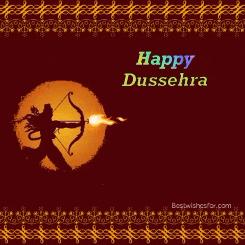 Happy Dussehra 2022 Gif | Dasara Animated | Best Wishes