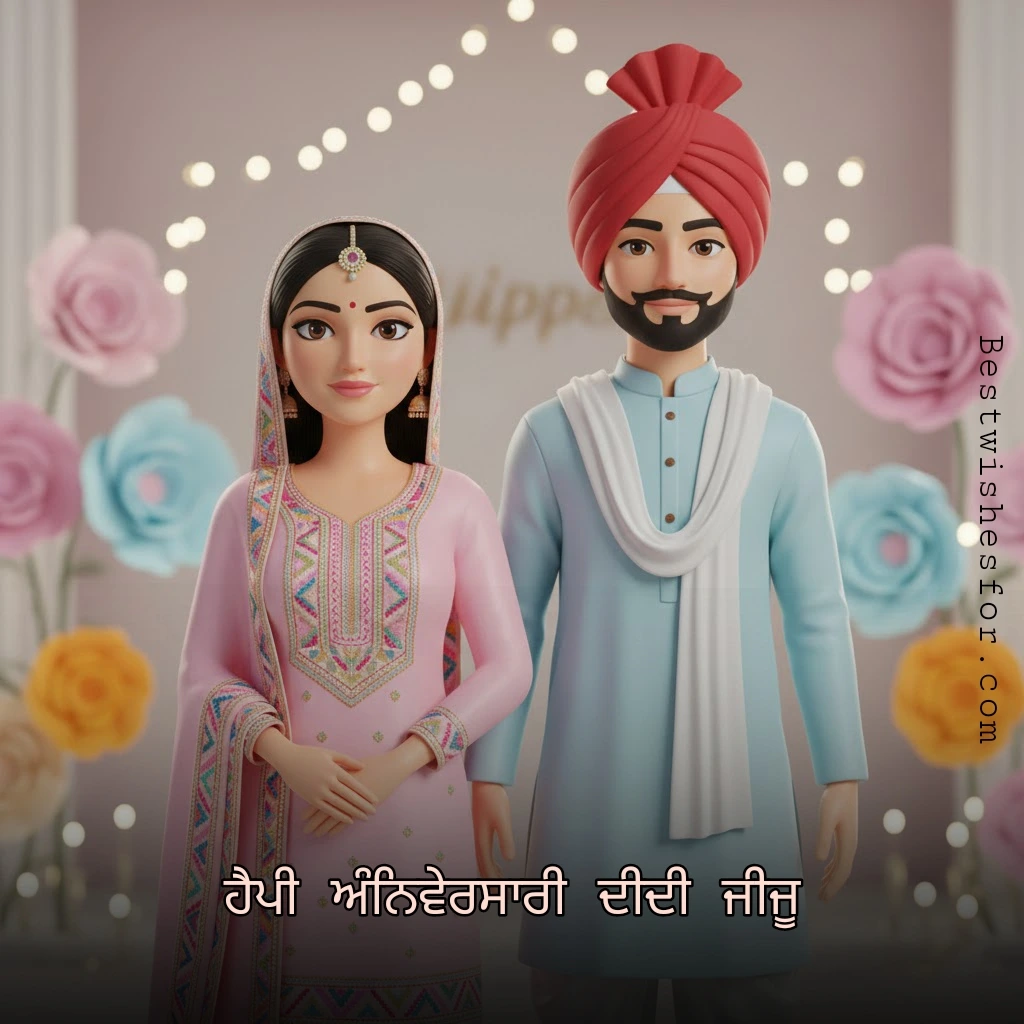 Anniversary Wishes for Didi and Jiju Punjabi