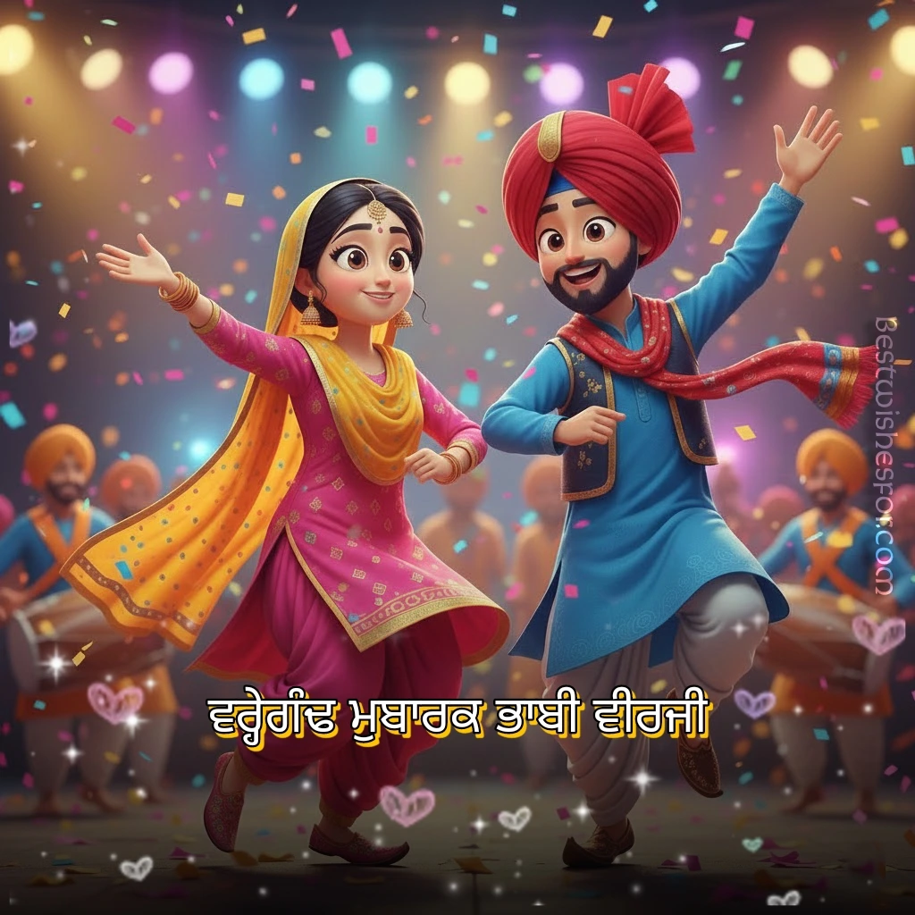 Happy Anniversary Wishes for Brother and Bhabhi Punjabi