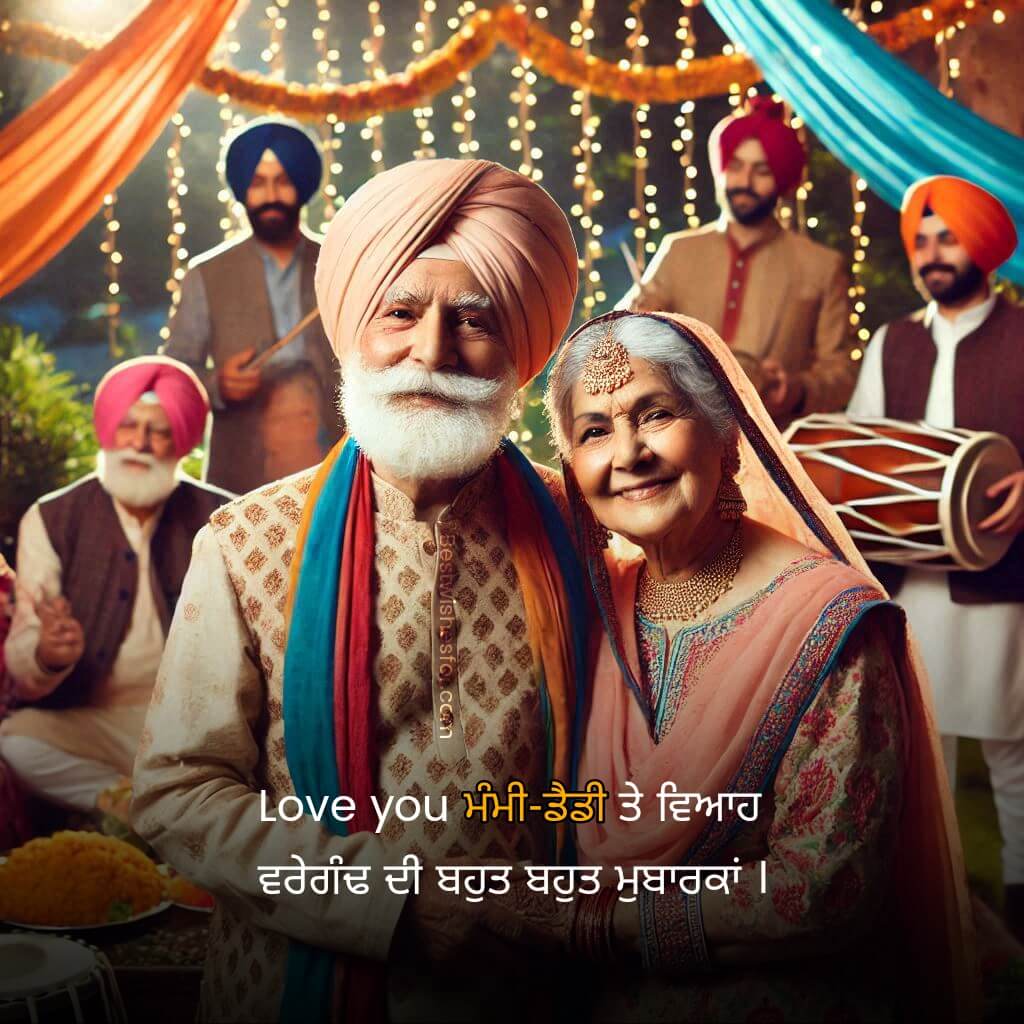 Happy Anniversary Wishes in Punjabi for Parents