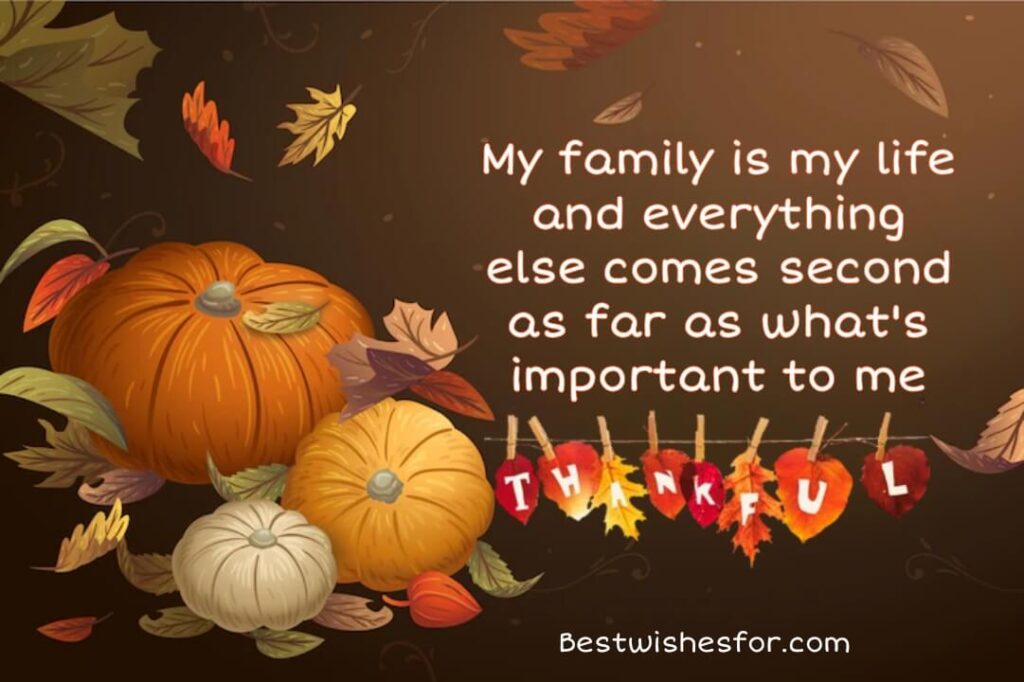 Happy Thanksgiving For Family