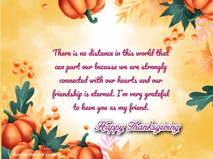 Happy Thanksgiving Message For Friend