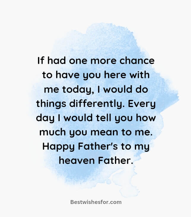Father's Day In Heaven Dad Message