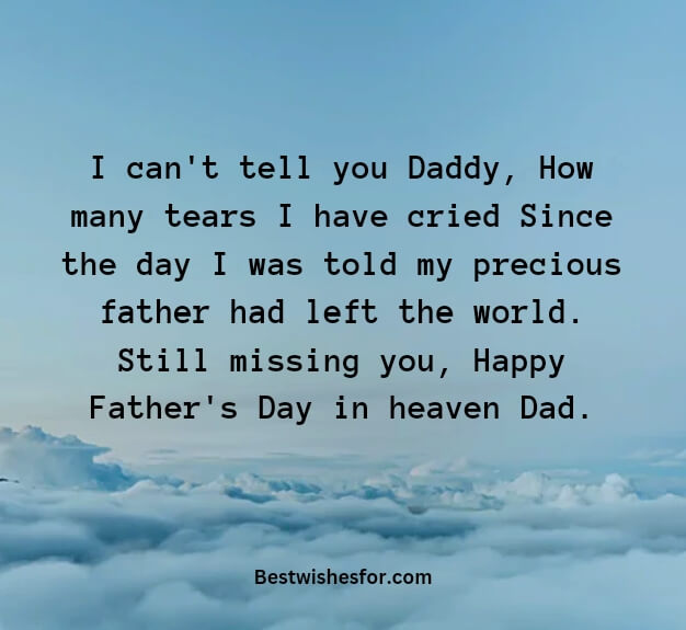 Father's Day In Heaven Message