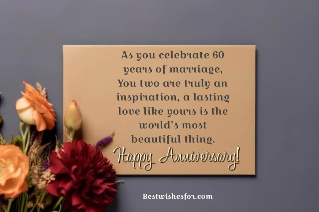 Happy 60th Marriage Anniversary Wishes