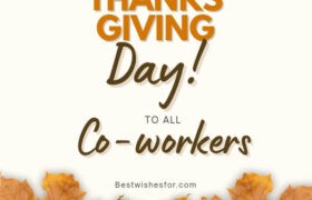 Thanksgiving 2023 Message For Co-Workers