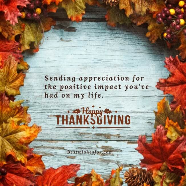 Happy Thanks Giving Message For Appreciation