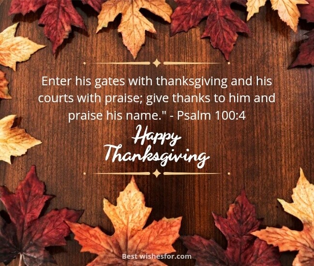 Happy Thanksgiving 2023 Bible Verses