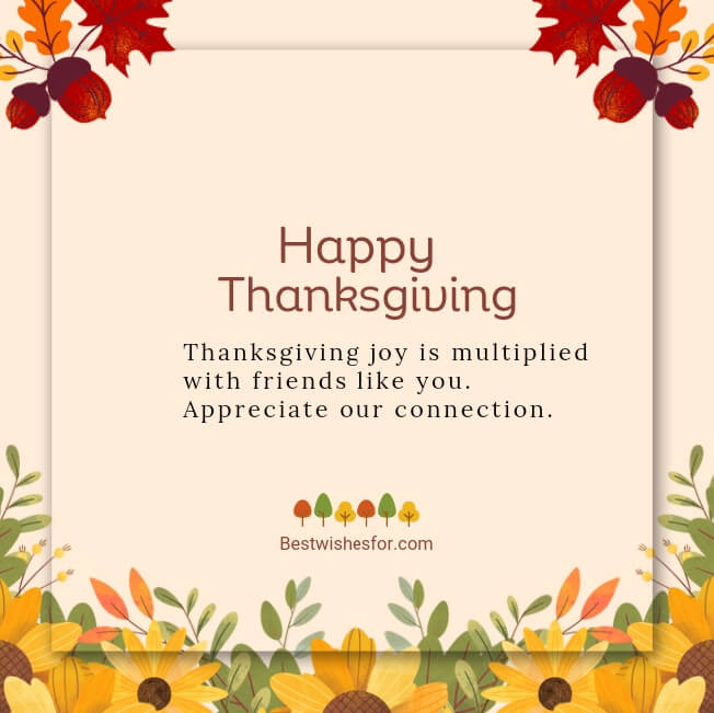 Thanksgiving Words of Appreciation
