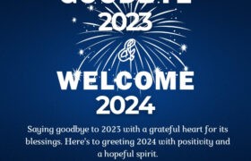Goodbye 2023 and Welcome 2024 Wishes