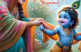 Krishna Janmashtami 2024 Wishes in Hindi