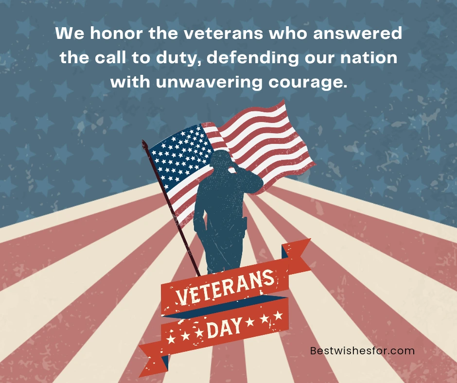 Veterans Day 2024 Message of Appreciation