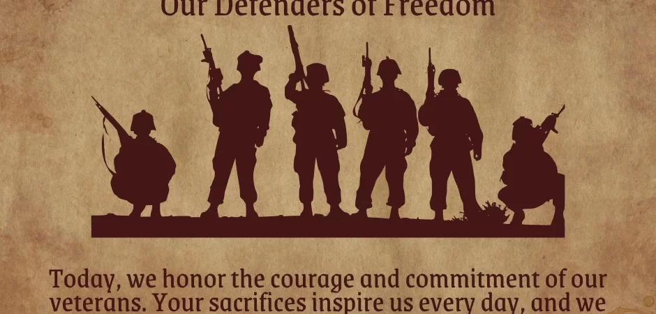 Veterans Day Message of Appreciation