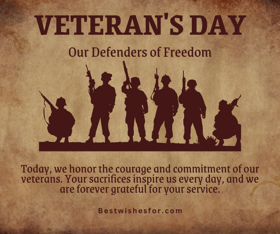 Veterans Day Message of Appreciation