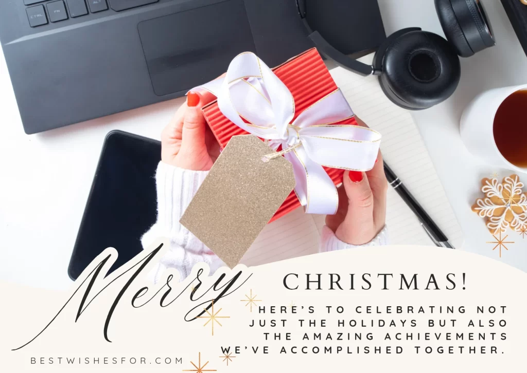 Merry Christmas Business Cards For Clients