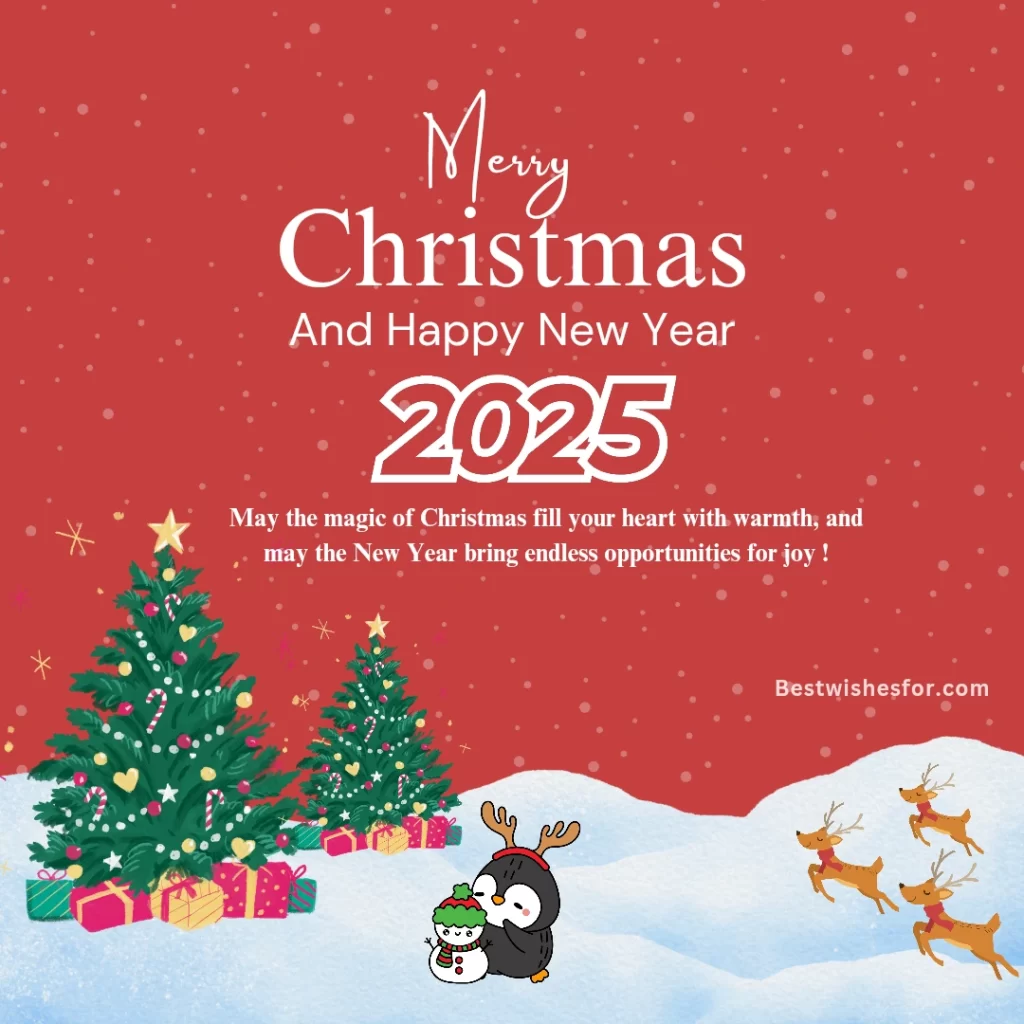 Merry Christmas and Happy New Year Wishes 2025