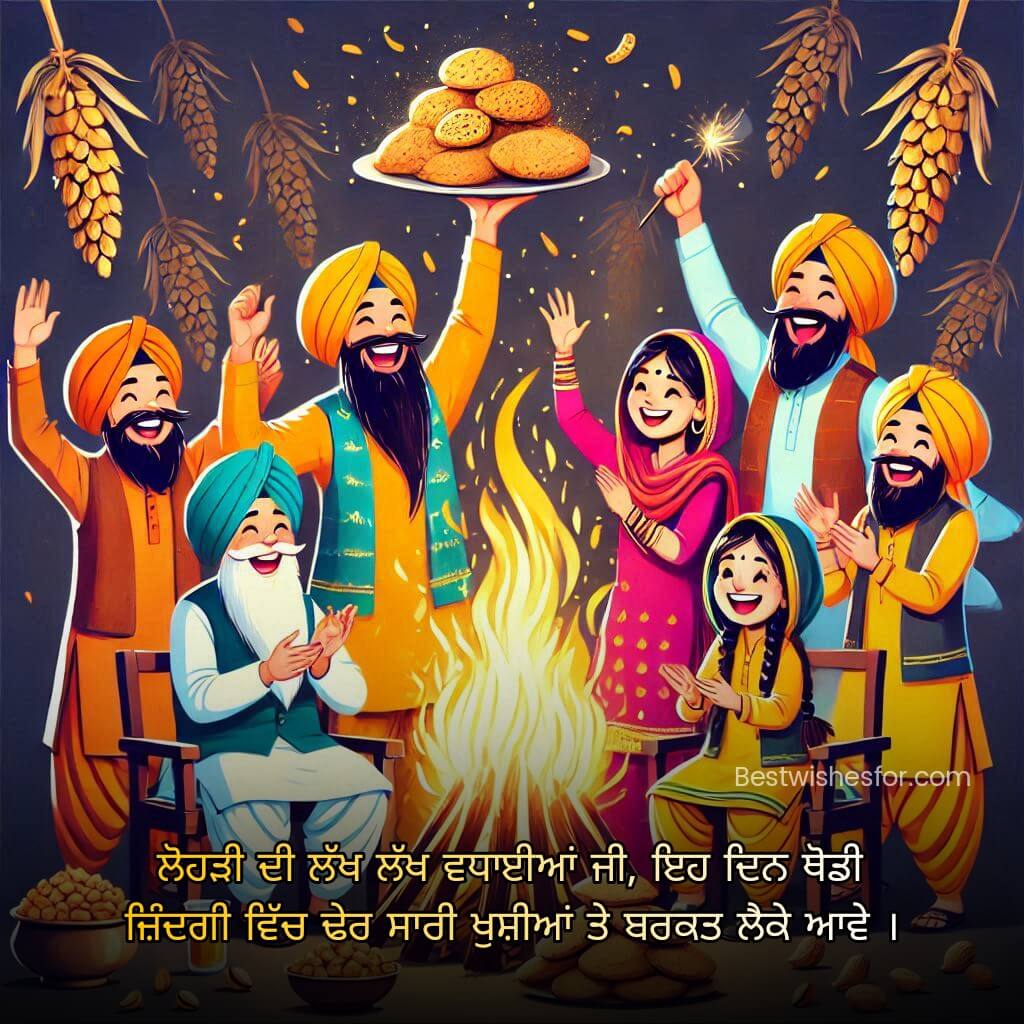 Happy Lohri 2025 Wishes in Punjabi