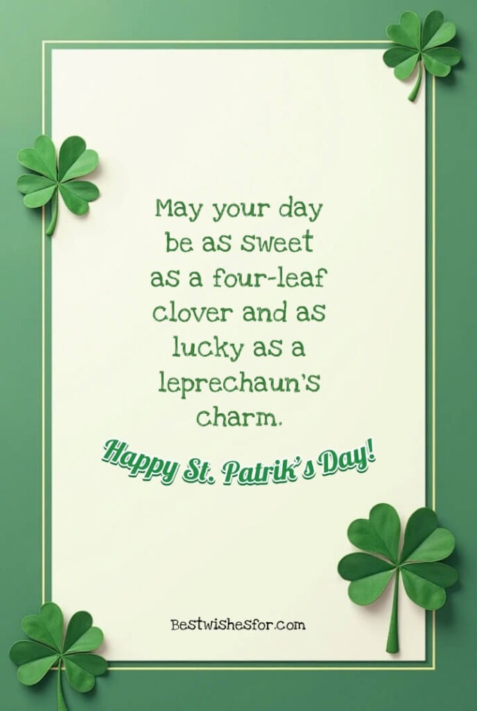 Happy St. Patrick's Day 2025 Sayings For Cards