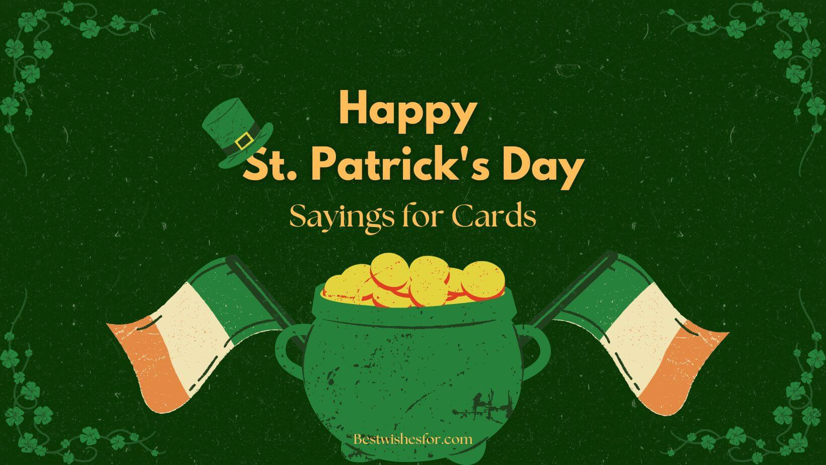 St. Patrick's Day Sayings Cards