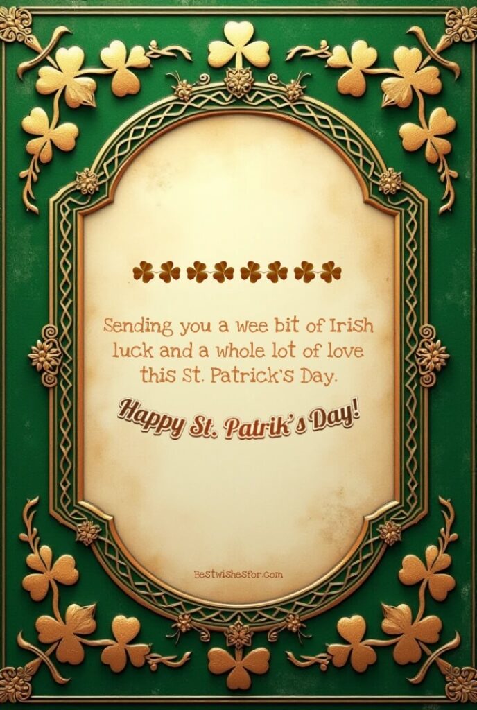 St. Patrick's Day Sayings For Cards