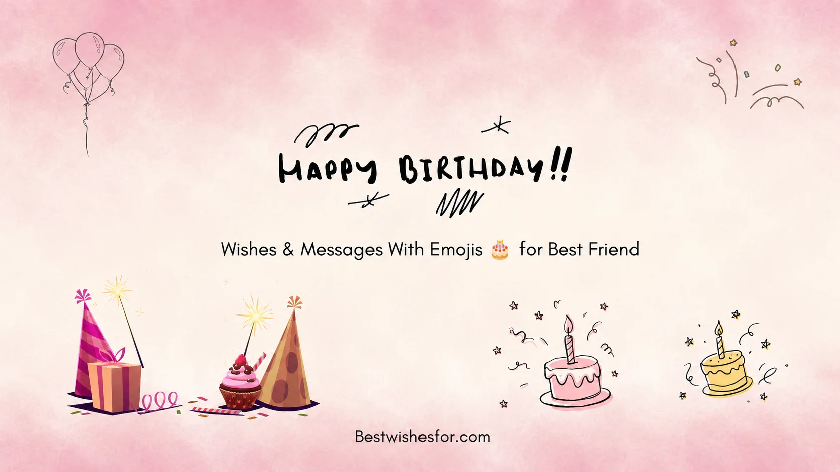 Happy Birthday Wishes with Emojis Copy Paste