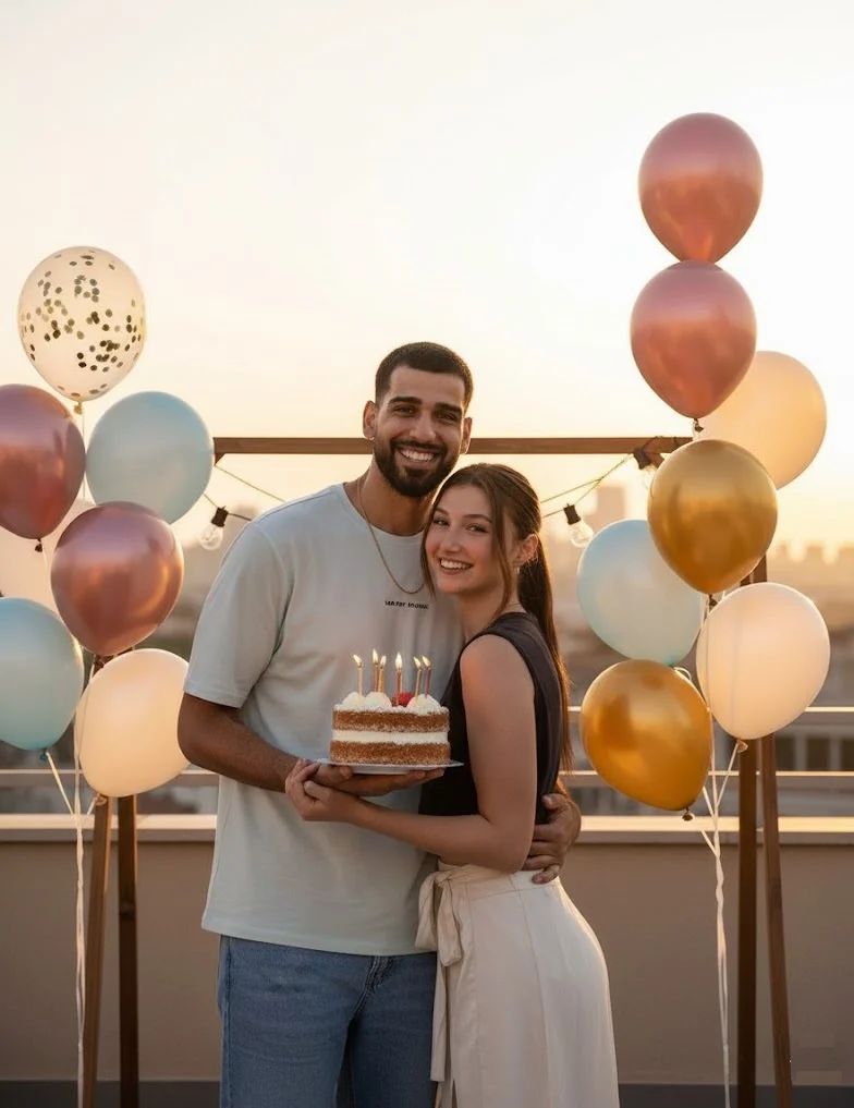 AI Birthday Prompts for Couple Image