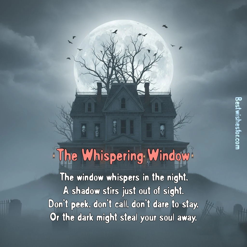 Halloween 2025 Scary Poems- The Whispering Window