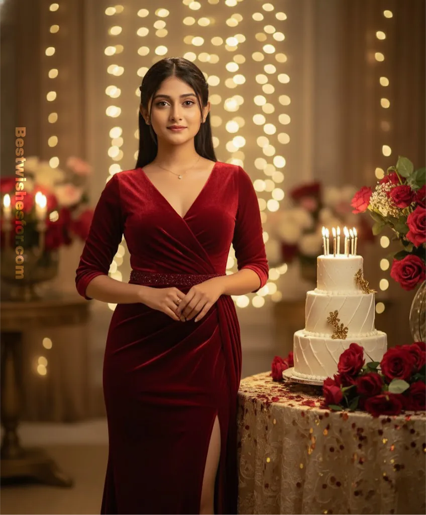 Birthday Prompts for My Girlfriend-Red Dress Birthday Queen