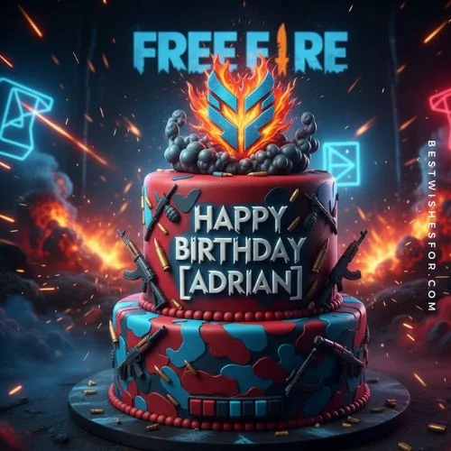 Edit Name On Birthday Cake AI Cake for Freefire Lover Boy