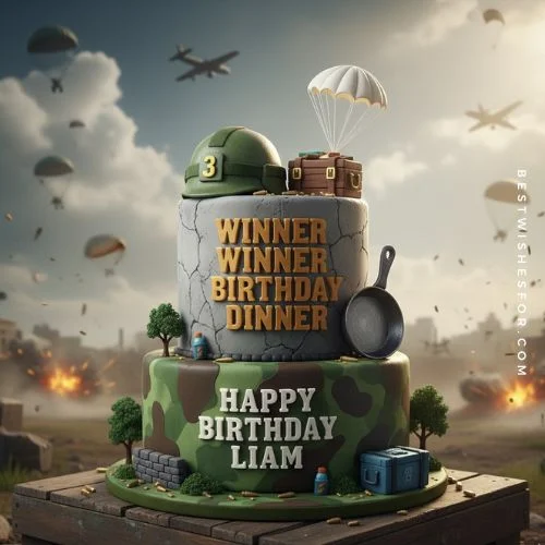 Edit Name On Birthday Cake AI Cake for Pubg Lover Boy