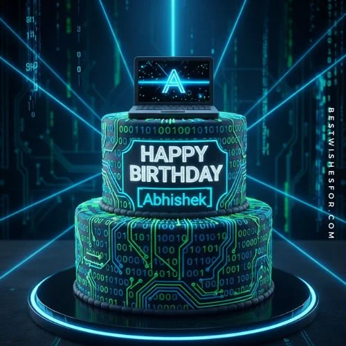 Edit Name On Birthday Cake AI Cake for Tech Lover Boy