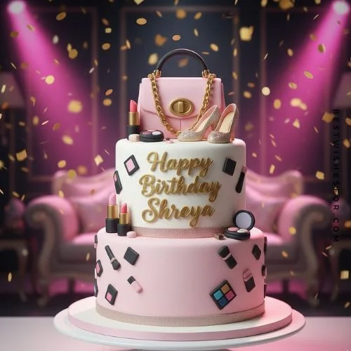 Fashion Lover Girl Birthday Cake AI Prompt