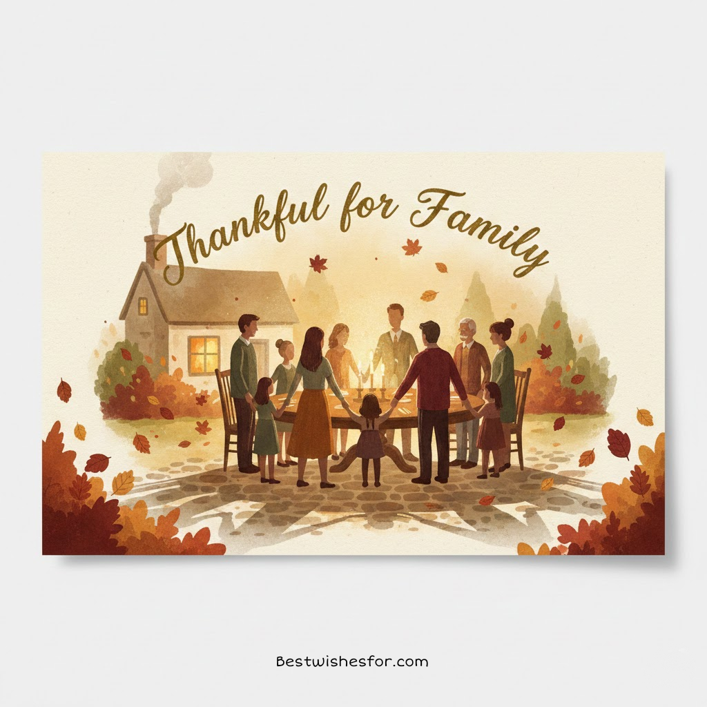 Thanksgiving Cards Messages for Family