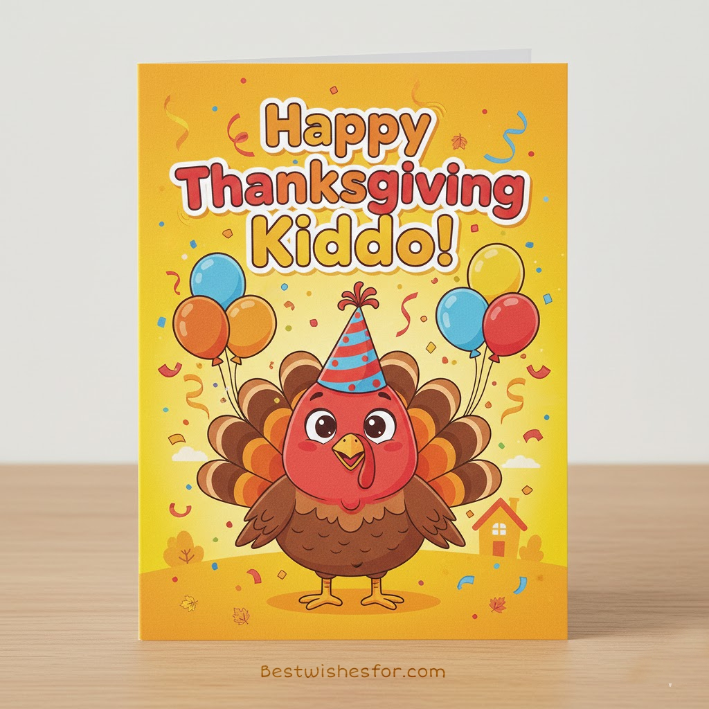 Thanksgiving Cards Messages for Kids